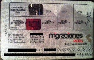 peru carnet extranjeria back prorroga residencia