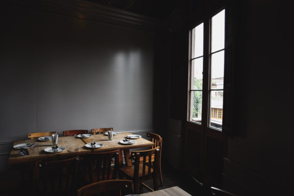 The tranquil, home-like ambiance of the 2nd floor dining room
