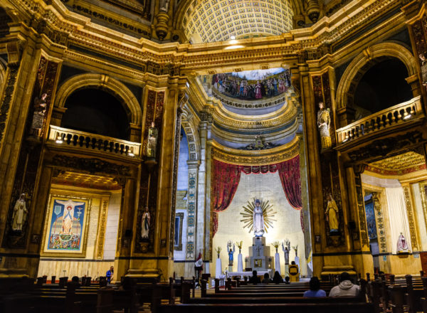 Interior view of Iglesia del Inmaculado Corazon de Maria from the pews