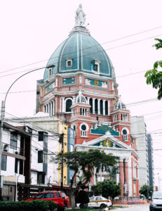 Iglesia del Inmaculado Corazon de Maria towers above Lima’s Magdalena del Mar district