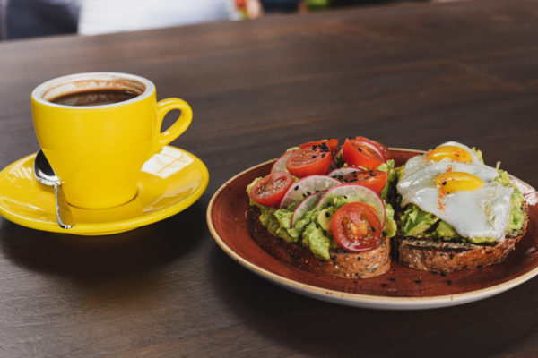Cafe de Lima’s Pan con Palta (Avocado Toast topped with Quail Egg)